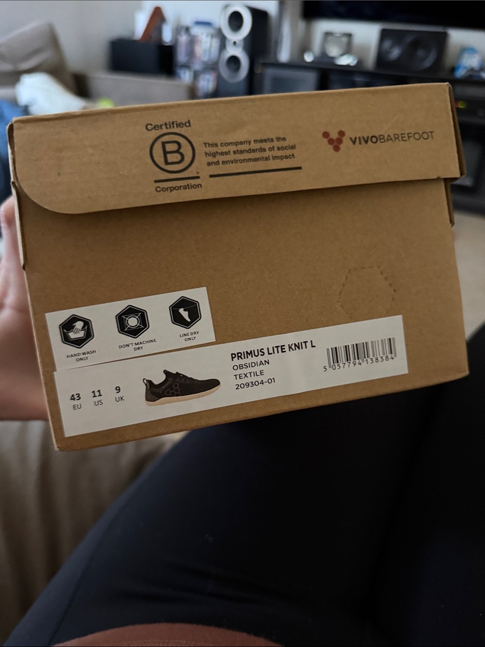 Brand 🆕 Vivo barefoot Primus Lite Knit L in Obsidian Black